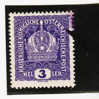 NEU1186 ÖSTERREICH 1916 Michl 185 PLATTENFEHLER FARBFLECK  ** Postfrisch SIEHE ABBILDUNG - Errors & Oddities