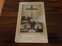 CARTOLINA SS.CROCIFISSO ANTICA CHIESA DI AURICARRO TUTTORA ESISTENTE-LUOGO OVE FU RINVENUTO IL SS.CROCIFISSO-VIAGG.1980 - Rovigo