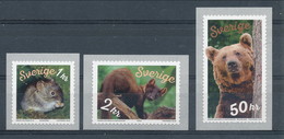 Sweden 2018. Facit # 3246-3248. Animals Of The Forest, Set Of 3 Coils. MNH (**) - Ungebraucht