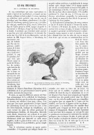 LE COQ MECANIQUE De La CATHEDRALE De STRASBOURG   1894 - Autres & Non Classés