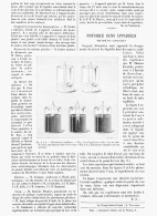PHYSIQUE SANS APPAREILS   " PHENOMENES CAPILLAIRE "  1894 - Autres & Non Classés
