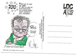 Illustrateur Bernard Veyri Caricature Et Dedicace Jean Louis Borloo Finie La Crise - Veyri, Bernard