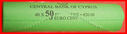 # RIDDLE: CYPRUS ★ 50 CENTS 2008-2018 UNC ROLL RARE! LOW START ★ NO RESERVE! - Rotolini