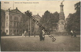 Hamburg-Altona - Rathaus Mit Siegesdenkmal Palmaille 20er Jahre - Verlag Kumm Gebr. Hamburg - Altona