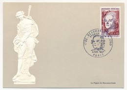 FRANCE - 2 Cartes Maximum - Le Figaro De Beaumarchais - 2 Cachets Différents. - SUP - 1960-1969