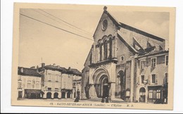 Delcampe - 40  SAINT  SEVER SUR L'ADOUR    L'GLISE  TRES   BON ETAT   2 SCANS - Saint Sever