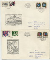 CZECHOSLOVAKIA 1982  Town Arms VIII On Four FDCs.  Michel 2651-54 - FDC