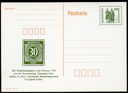 DDR P107II-1-90 C4 Postkarte Privater Zudruck EINHEITSAUSGABE 1990 Kat.10,00 € - Cartoline Private - Nuovi