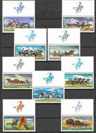 Hungary 1968. Animals / Horses Special Segmental Set MNH Michel: 2423-2431 / 7.50 EUR - Variedades Y Curiosidades