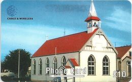 Falklands - St. Mary's Church, 289CFKA, 1999, 20.000ex, Used - Falklandeilanden