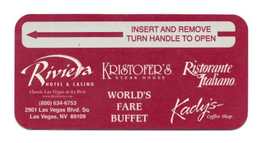 CLE D'HOTEL Riviera LAS VEGAS Etats-Unis - Hotel Key Cards