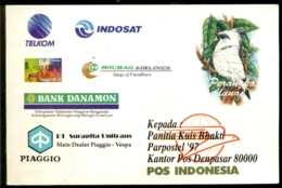 Indonesie 1997 Voorgefrankeerde Postkaart Met Antwoorden Op Quiz - Indonesia