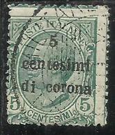 DALMAZIA 1921 - 1922 SOPRASTAMPATO D'ITALIA ITALY OVERPRINTED CENT. 5 SU 5 C USATO USED OBLITERE' - Dalmatia