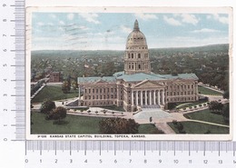 Topeka ~ Kansas State Capitol Building ~ 1921 ~ Commercialchrome ~ Fred Harvey - Topeka
