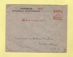 EMA - Machine C - Paris - 21-9-1946 - Assemblee Nationale Constituante - EMA (Empreintes Machines à Affranchir)