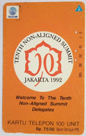 Indonesia 100 Units  "  Tenth Non Aligned Summit 1992 " - Indonesië