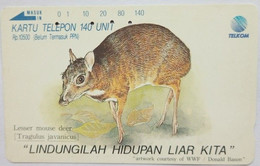 Indonesia  140 Units " Mouse Deer  ( Tragulus Javanicus ) " - Indonesia