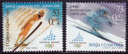 Yugoslavia 2006 Winter Olympic Games Turin Torino Skiing Ski Jumping Sport, Set MNH - Hiver 2006: Torino
