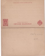 RUSSIE ENTIER POSTAL CARTE REPONSE - Stamped Stationery