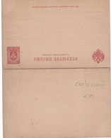 RUSSIE ENTIER POSTAL CARTE REPONSE - Ganzsachen