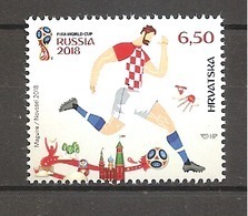 CROATIA  2018, SOCCER,WORLD CUP RUSSIA 2018,VIGNETTE,MNH - 2018 – Russia