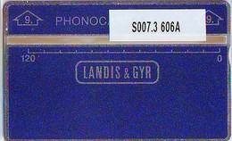 NEDERLAND LANDIS&GYR * SODECO * SERVICE CARD NR S007.3  606A  "9" ONGEBRUIKT *  MINT - Test & Dienst