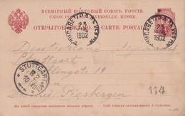 RUSSIE 1902 ENTIER POSTAL CARTE - Stamped Stationery