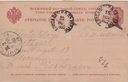 RUSSIE 1902 ENTIER POSTAL CARTE - Stamped Stationery