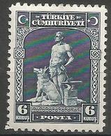 Turkey - 1930  Blacksmith & Grey Wolf 6k MH *     Mi 900  Sc 691 - Unused Stamps