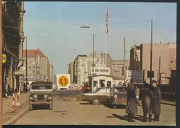 °°° 11197 - GERMANY - BERLIN - CHECKPOINT CHARLIE - 1966 With Stamps °°° - Muro De Berlin