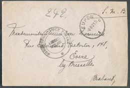 Enveloppe En S.M.B. Cachet Sc EUPEN Du 6-8-1921 + Dc CORRESPONDANCE PRIVEE ARMEE BELGE Vers Evere - 13146 - Franchise