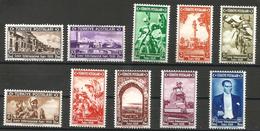 Turkey - 1938 Izmir International Fair MH *   Mi 1019-28   Sc 789-98 - Nuevos