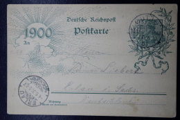 Deutsch-Südwest-Afrika Postkarte P43  Mitlaufer Cancel OUTJO  1901 - Sud-Ouest Africain Allemand