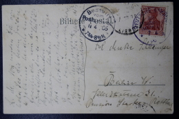 Deutsch-Südwest-Afrika Postkarte  Mitlaufer Deutsche Seepost Ost Afrikanische Hauptlinie Cancel - German South West Africa