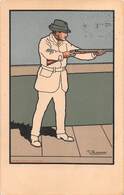 0328 "TORINO-TIRO A VOLO MARTINETTO-13/15 APRILE 1912 GARE INTERNAZIONALI DI TIRO AL PICCIONE" C. PETINI.CART  SPED 1912 - Shooting (Weapons)