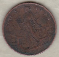 ITALIE. 5 CENTESIMI 1909 R (ROMA).VITTORIO EMANUELE III - 1900-1946 : Víctor Emmanuel III & Umberto II