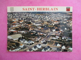 CPA 44 SAINT HERBLAIN VUE AERIENNE DU BOURG - Saint Herblain