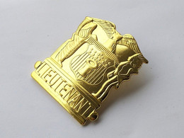 Placca Distintivo U.S. Police Badge Lieutenant Mai Usato - Policia