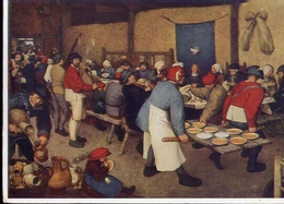Delcampe - P.brughel D.a. - Die Bauernhochzeit - The Country Wedding - Wien Kunsthistorisches Museum - Formato Grande Viaggiata – E - Risch-Rotkreuz