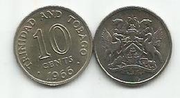 Trinidad And Tobago 10 Cents 1966. High Grade - Trinidad Y Tobago