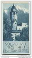 Hall In Tirol 30er Jahre - Faltblatt Mit 15 Abbildungen - Wohnungsliste 1932 - Austria