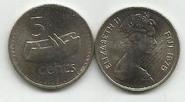 Fiji 5 Cents 1975. KM#29 High Grade - Fidschi