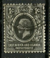 East Africa And Uganda Protecorates 1912 1c King George V Issue #40 - East Africa & Uganda Protectorates