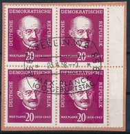 DDR 627 Max Planck Auf Ausschnitt Mit Sauberem SS - Zentrumstempel BERLIN W8 - Gebraucht