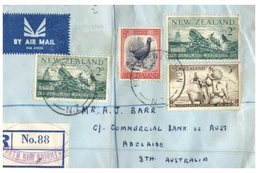(456) New Zealand Registered Cover Posted To Australia - 1950's - Briefe U. Dokumente