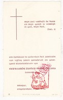 EZ Marie Villana (Zr. ML. De Bleecker ?) - 50 J. Jubilé Klooster Engelendale Brugge 1956 - Santini