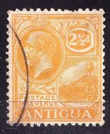 ANTIGUA 1923 KGV 2.5d  Orange-Yellow SG72 FU - 1858-1960 Crown Colony