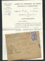 Lettre  Recommandée De Watten ( Nord) Affranchie Par 60 Ents Type Merson En 1921  -  Pb16602 - 1900-27 Merson