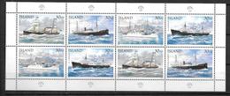 Islande 1995 Mini Feuille Neuve 789/792 Bateaux Postaux - Unused Stamps