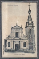 Carte Postale 59. Condé-sur-Escaut  L'église Très Beau Plan - Conde Sur Escaut